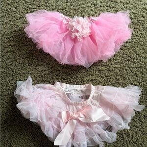Baby Ruffle & Tulle Tutu Skirt Set of 2- Small